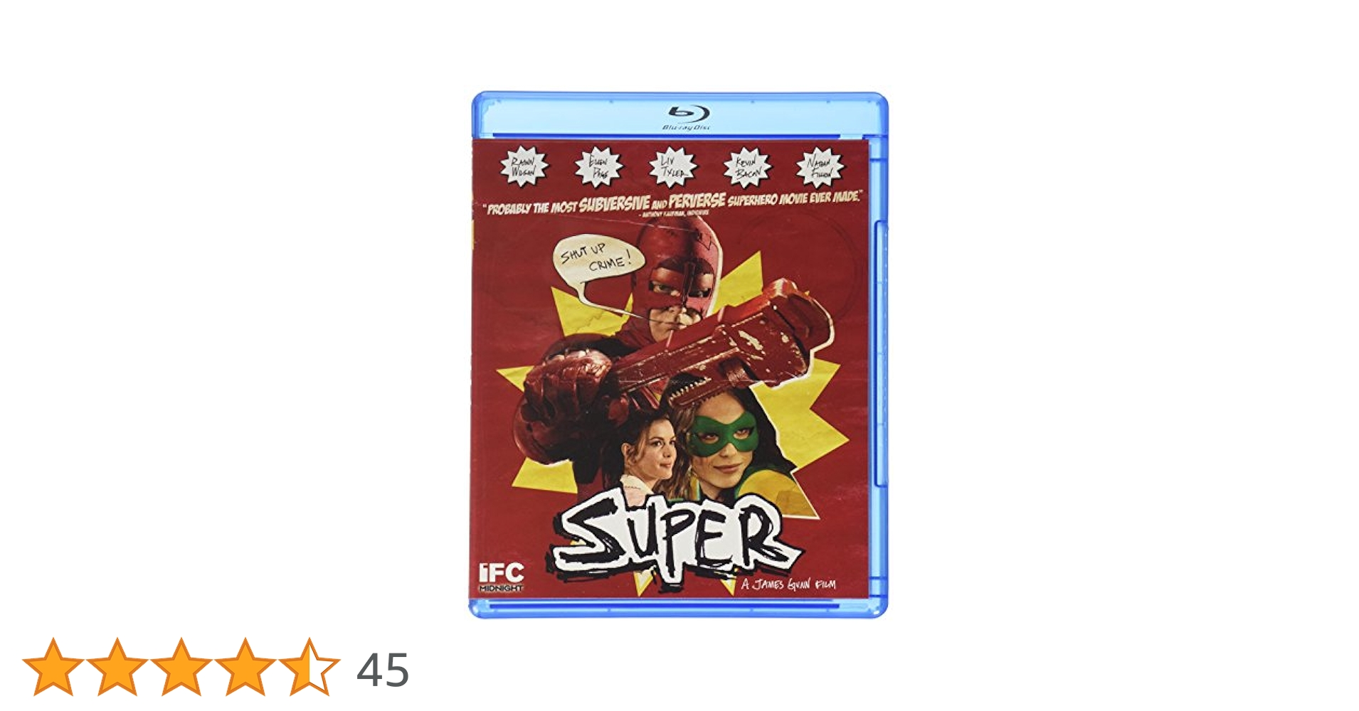 スーパー！ Super  Blu-ray Rainn Wilson Amazon.com: Super : WILSON: Movies & TV